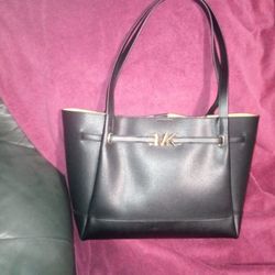 REED LARGE PEBBLED LEATHER TOTE BAG Mk
