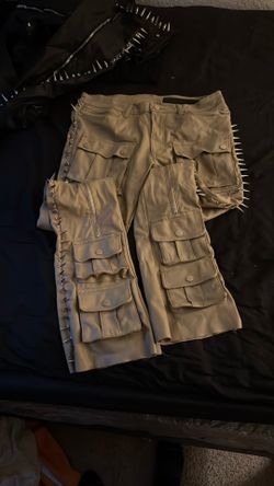 Rockstar Original Faux Leather Spiked Pants 