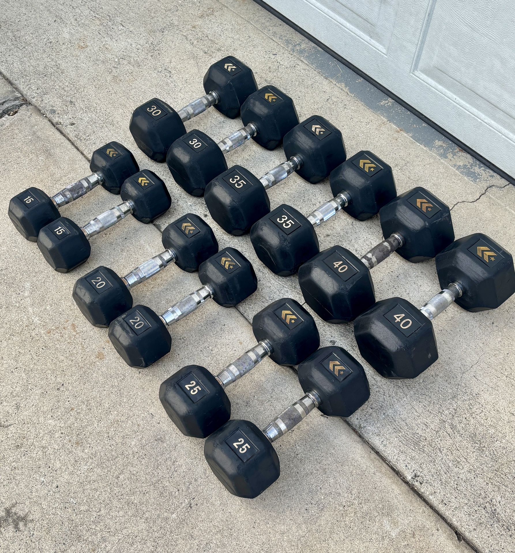 Hex Dumbbells - 330 lbs Total