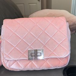Pink Quilted Handbag