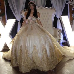Designer Quincenera Dress + Tiara