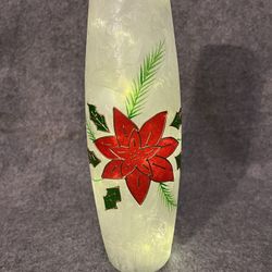 Poinsettia Christmas Vase