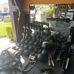Dumbbells And Gym Equipment Priced To Sell ASAP