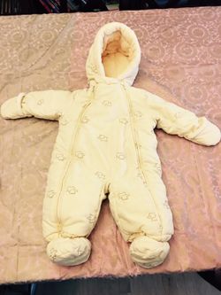 Yellow winter faux jumpsuit 9 months
