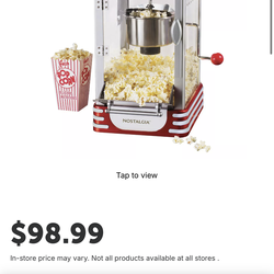 Nastalgia popcorn maker