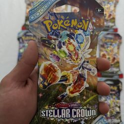 Pokemon TCG - SV07: Stellar Crown - Sleeved Booster Pack Blister - 13 Count
