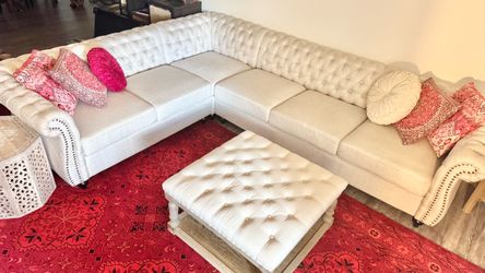 Amberside Fabric 6-seat Chesterfield Sectional Set by Christopher Knight Home