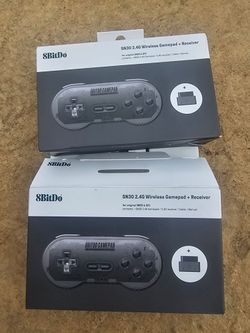 8BitDo SN30 2.4G Wireless Gamepad + Receiver (x2)