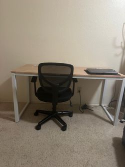 Desk and chair