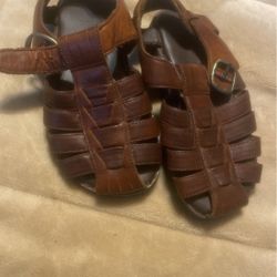 Toddler Jumping Jack Leather Sandal Size 9