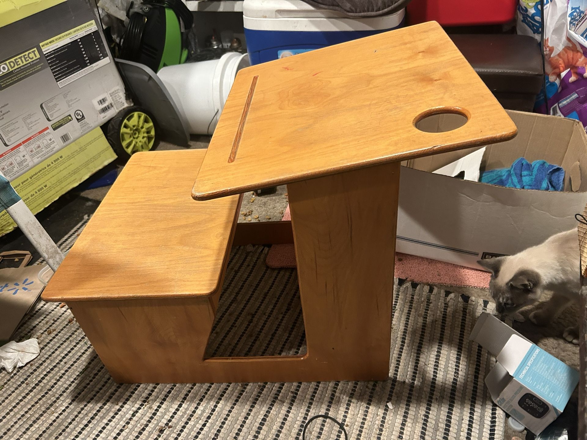 Antique Child School Desk