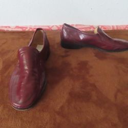 Vintage Bally kelso Womens brown leather shoes size 40.5 US 10 made in Italy