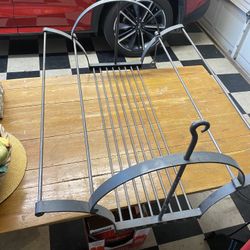 Wrought Iron Pot Rack + Hooks
