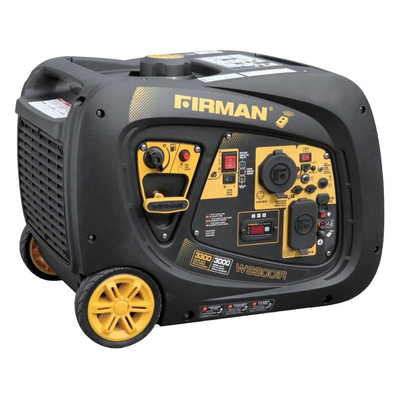 Firman W03083 - Whisper Series 3000 Watt Electric Start Inverter Generator w/ RV Outlet & Wireless Remote