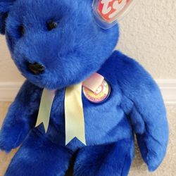 Beanie Buddies Collection  Official Club Bear  Ty Beanie Buddies Bear Blue Bear