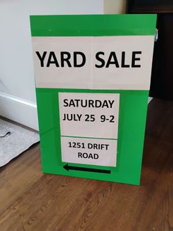 Westport yard sale this Saturday, July 25