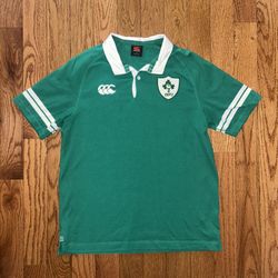 Ireland IRFU Canterbury Rugby Polo Shirt Size Large