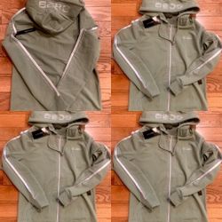 BCBGMaxAzria VTG Y2K NWT ASPEN GREEN rhinestone embellished hoodie jacket/top S