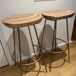 West Elm Bar stools 