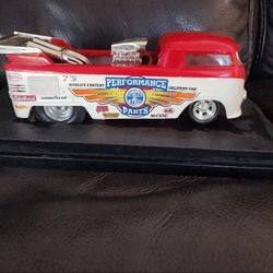 VW Pickup Dragster Red Car 100% Hot Wheels Die Cast Metal