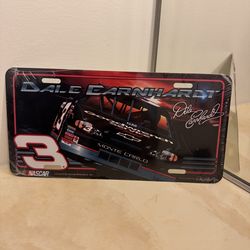 Dale Earnhardt nascar metal license plate