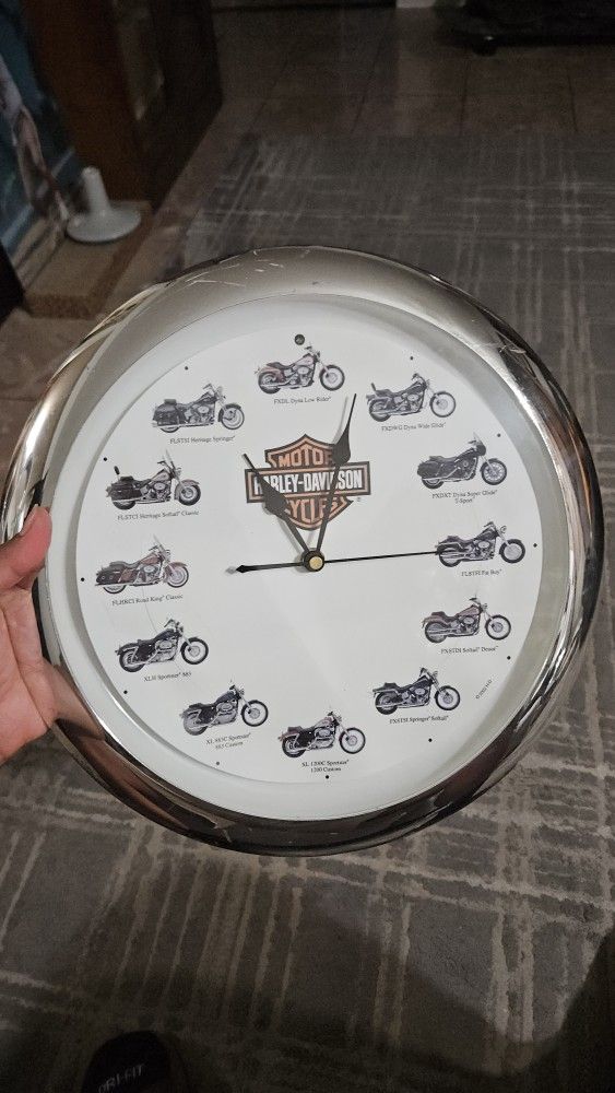 Harley Davidson Clock