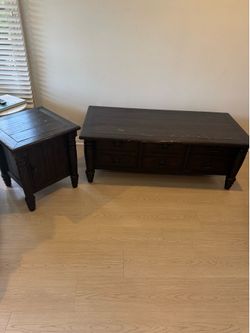 Coffee and side table