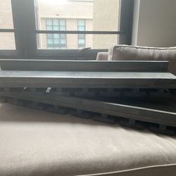 Floating Wooden Shelves Set Of 2