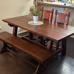 Dining Table & Bench 