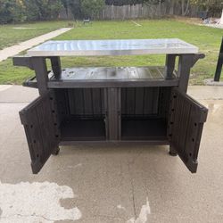 Grill Cart Table Top . Grilling . Patio . Table . Bar . Poolside .