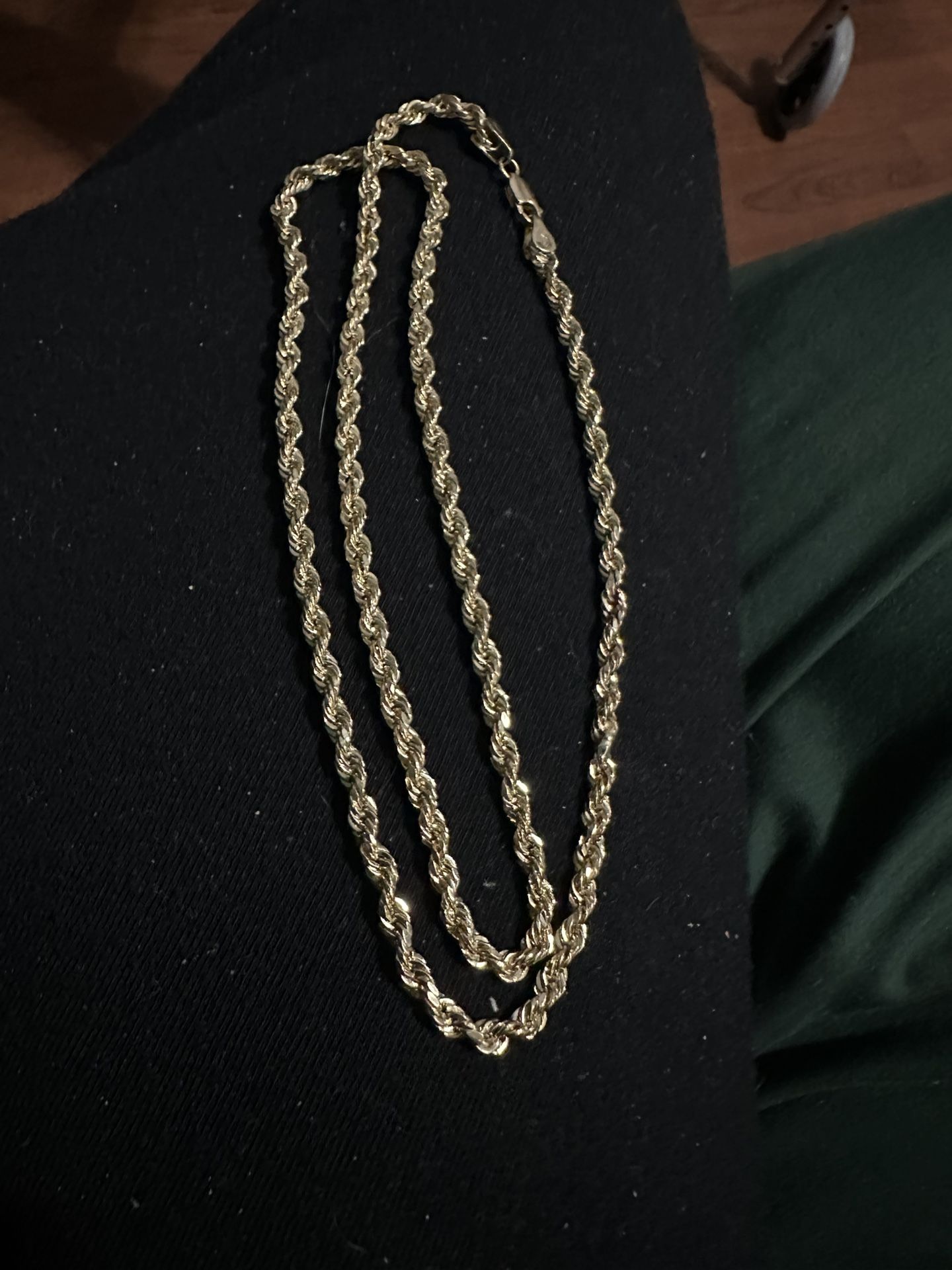 10k Gold Hollow Rope Chain