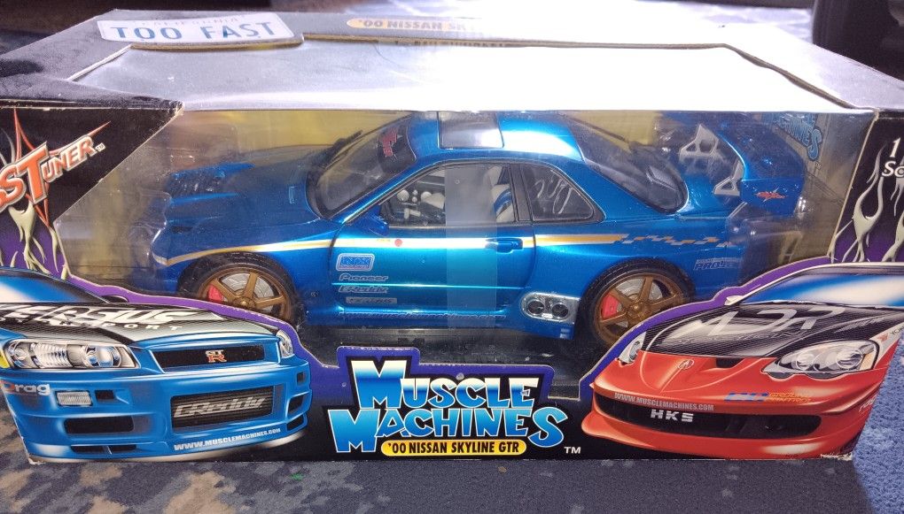 Muscle Machines 1/18 Scale 00 Nissan Skyline GTR