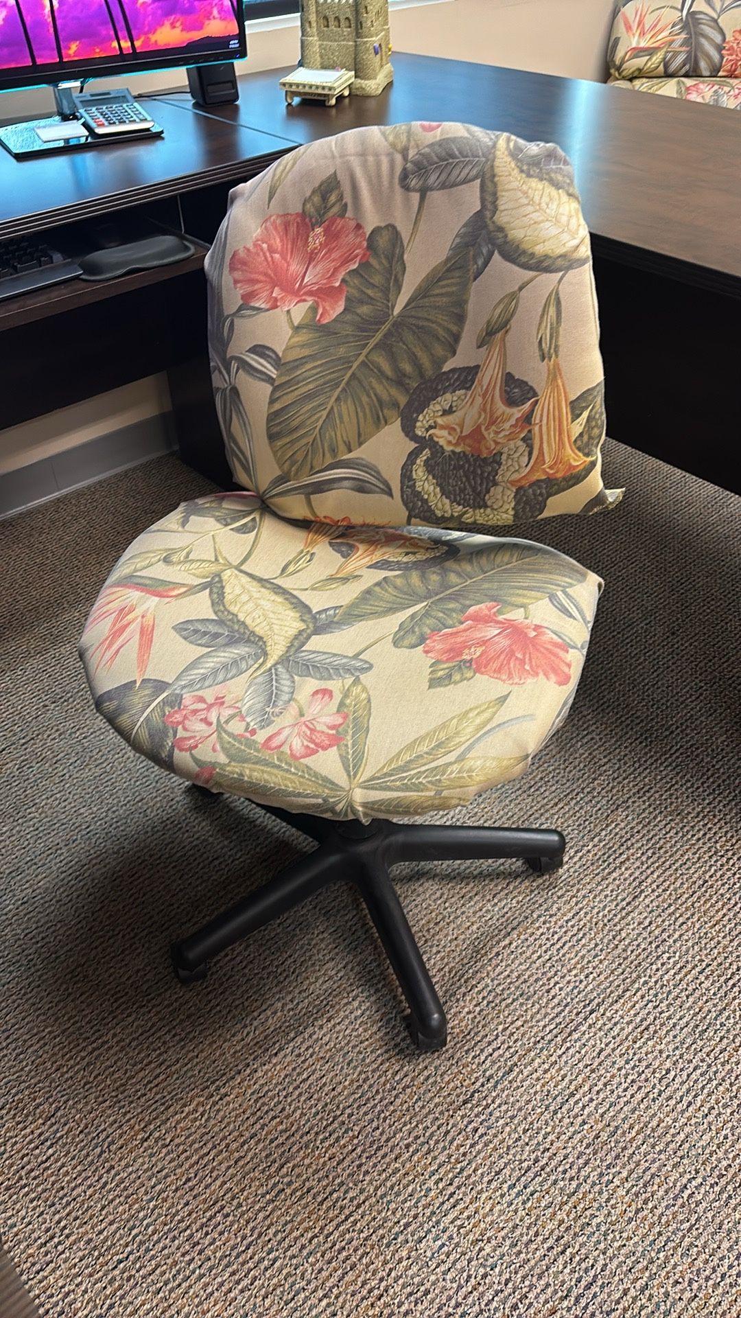 Tropical Print Computer/desk Chair