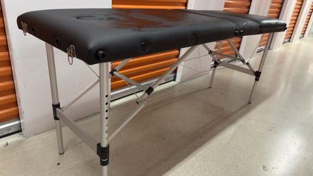 Portable Massage / Facial Table, Folding, Adjustable Height + Carry Bag