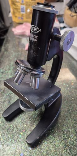 vintage research microscope 