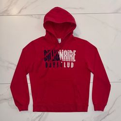 Billionaire Boys Club Embroidered Logo Hoodie Red Size Large