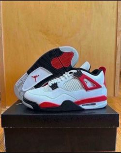 Nike Air Jordan 4 Retro Red Cement DH6927-161 Size 10.5 Brand New