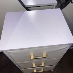 White 3 Drawer Dresser