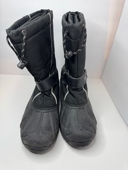 Totes Black Snow Boots Mens Size 11M