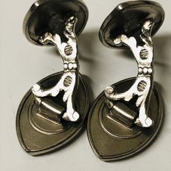 Vintage Sterling Silver Mens Cuff links 
