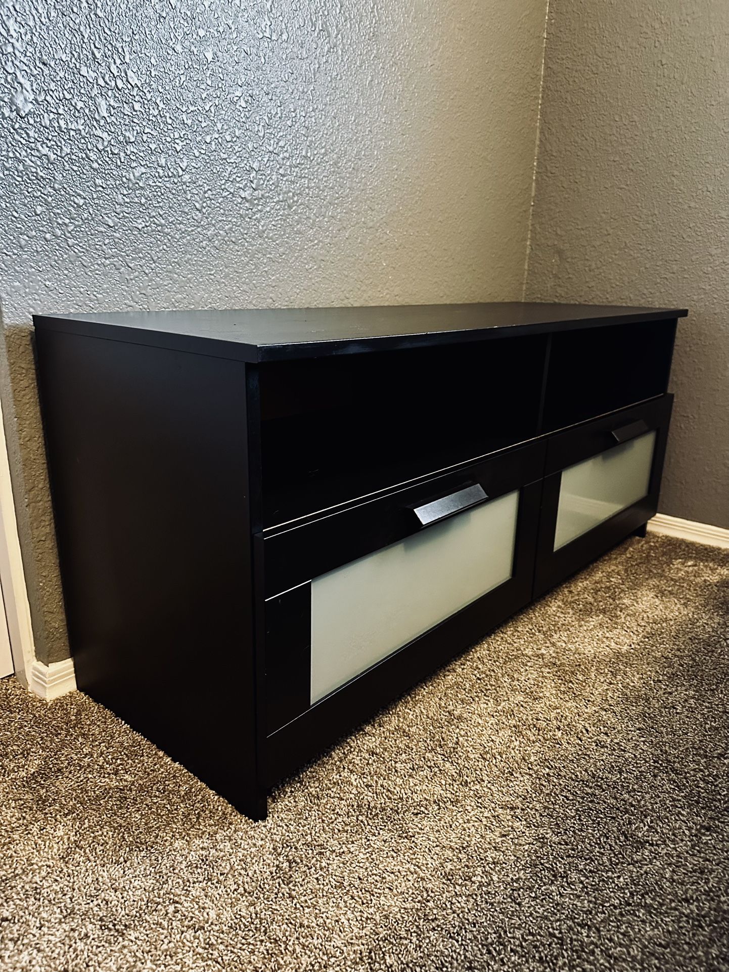 Black IKEA TV Entertainment Stand