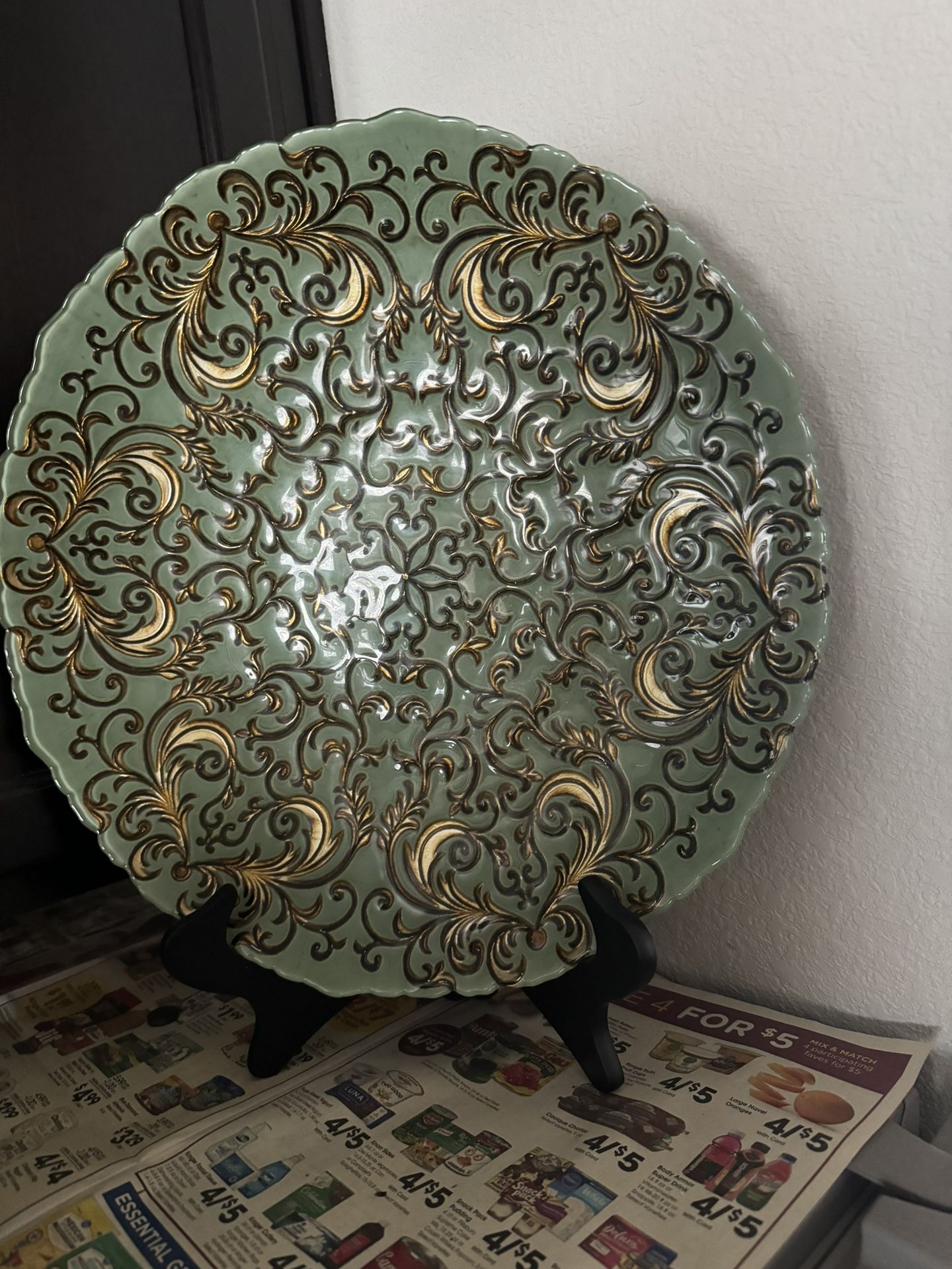 Silverina Turquoise And Gold Bowl