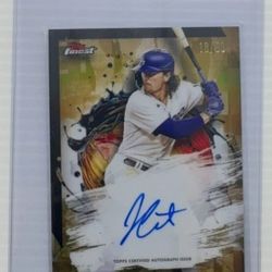 2024 Topps Finest James Outman Gold Refractor Auto Autograph #18/50 Dodgers 🔥🔥