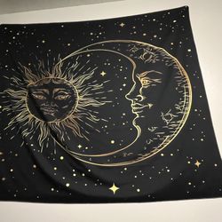 moon and sun tapestry