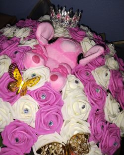 Ramo Buchon De 60 Rosas Artificiales