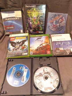 Assorted Video Games Xbox 360, ps2 and ps3 LOT
