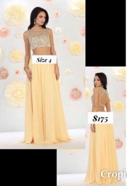 New With Tags Size 4 Two Piece Formal Gown $175
