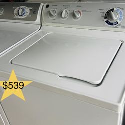 GE Washer And Dryer Set, Stainless Steel Tub