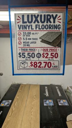 Luxury Vinyl Plank Flooring - $2.50 per Sq. Ft.