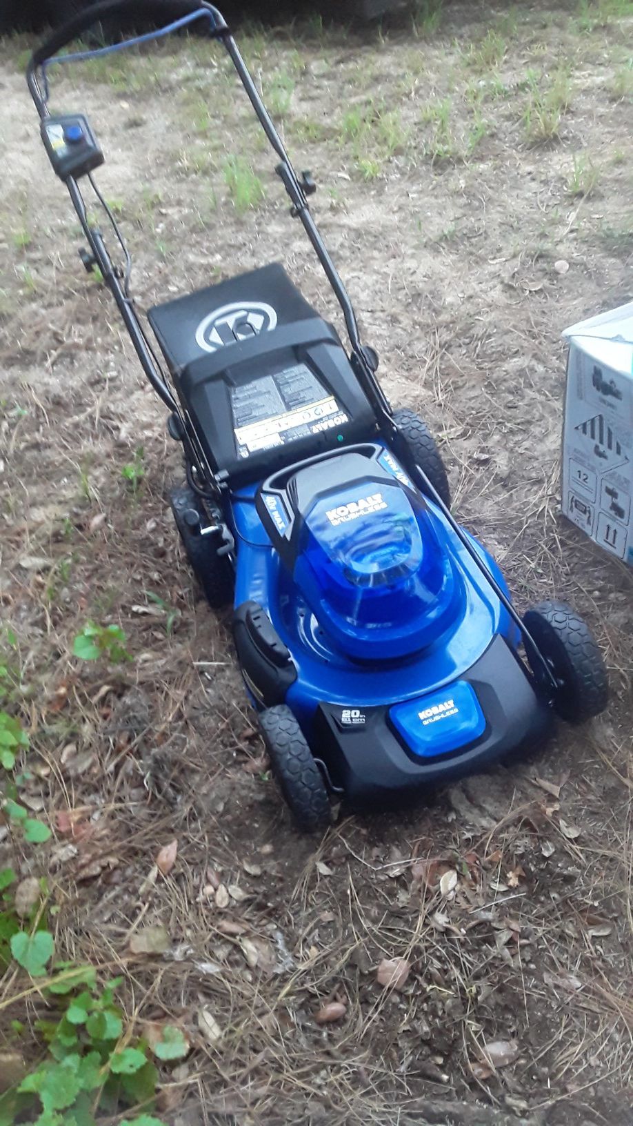 Two brand new Kobalt 40v lawn mowers